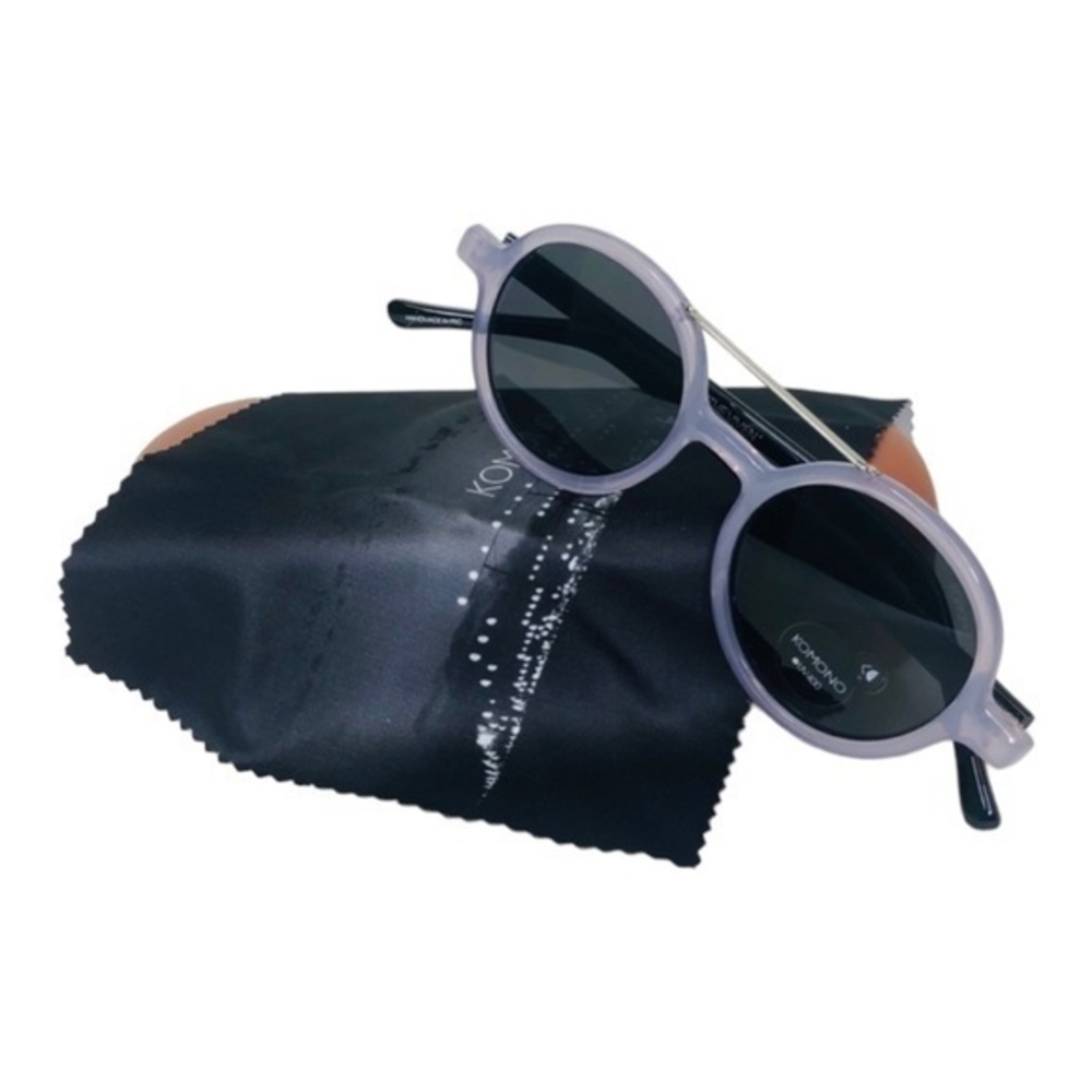 Komono Sunglasses NEW violet purple black round frame - Picture 9 of 14